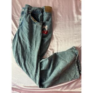Aeropostale Cherry Embroidered Jeans